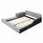 Upholstered Grounded Bed,Mother & Child Bed With Bedside Desk And Little Round Stool-344588362-344588360