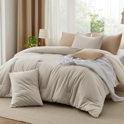 Pre-Washed Cotton Comforter Set