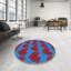 Tapis bleu/rouge à motifs-71242664