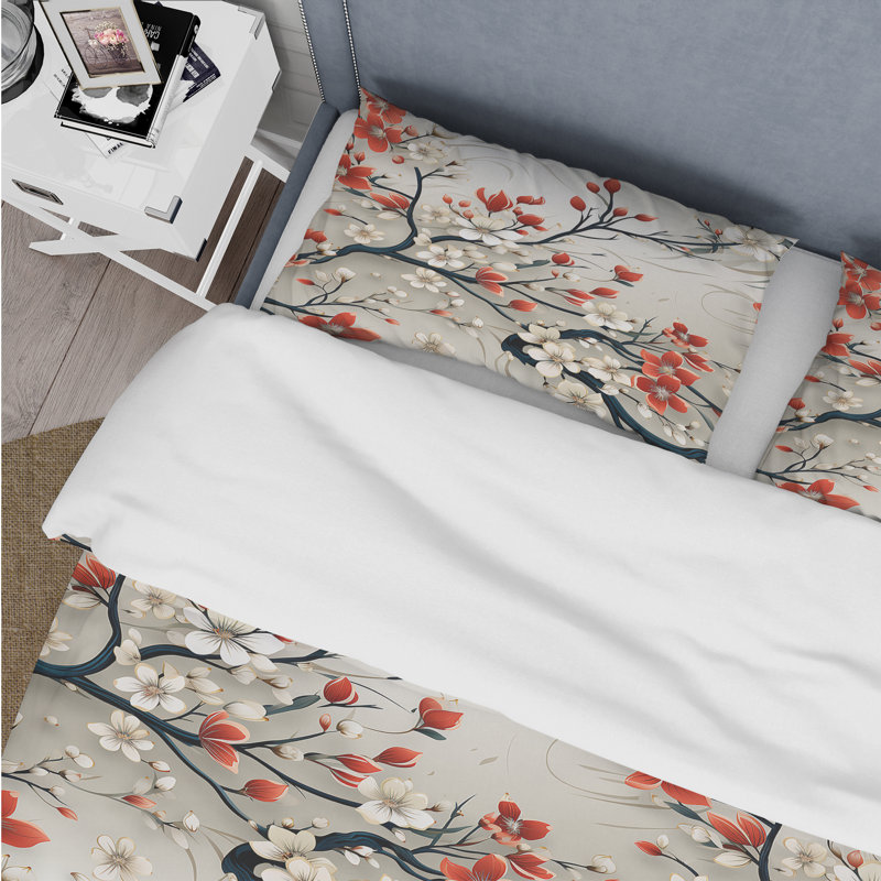 Ensemble de housse de couette oriental Asian Minimalisme I - Oriental, Housse de couette simple + 1 taie décorative stan