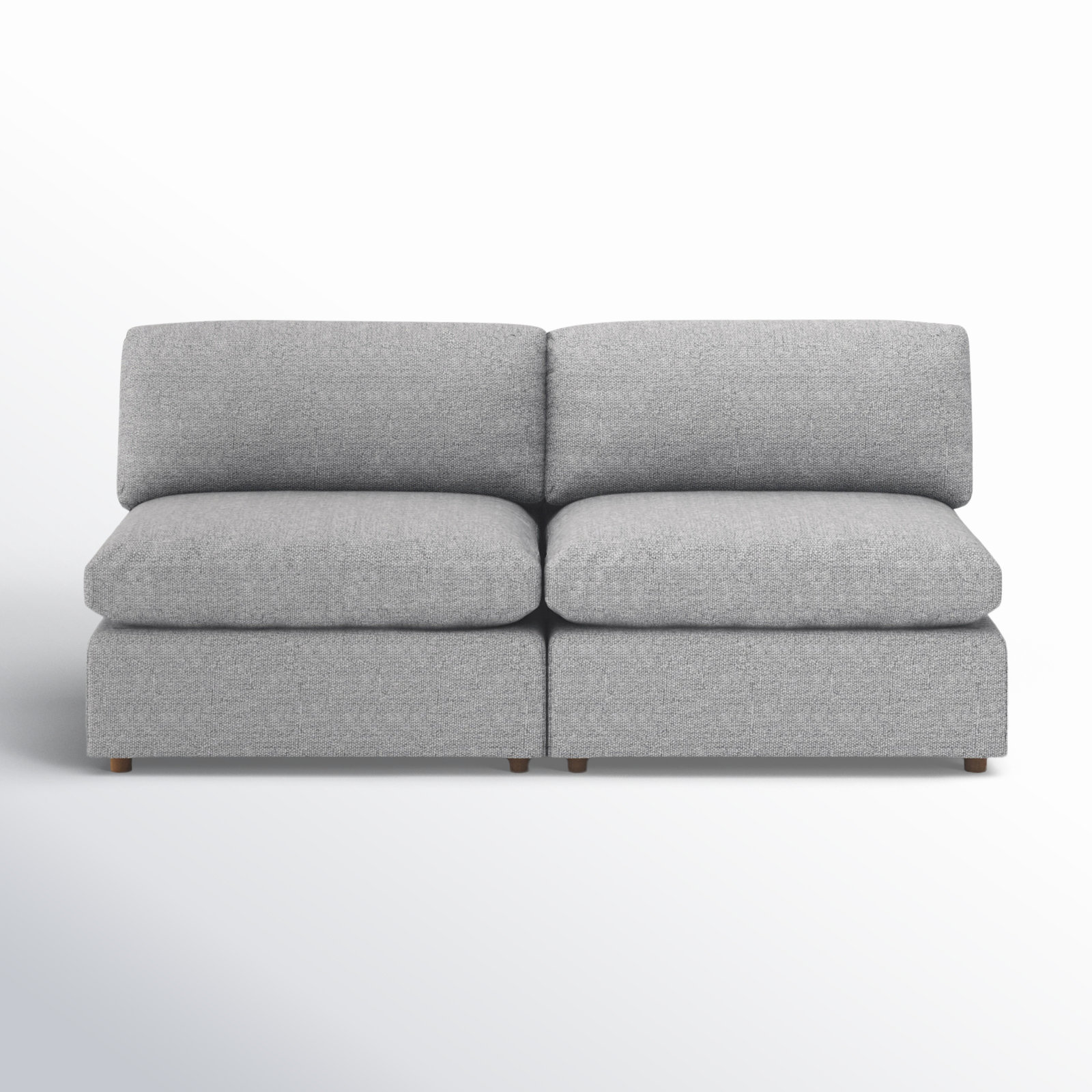 Jossa 76" Modular Loveseat, Gray