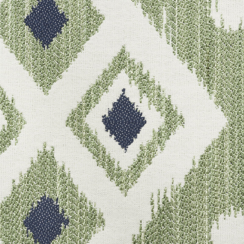 Crusoe Ikat Fabric, Green