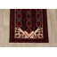 Tapis intérieur en laine bleu marine 3 pi 4 po x 6 pi 1 po one-of-kind à la main noué la balouch Hildale