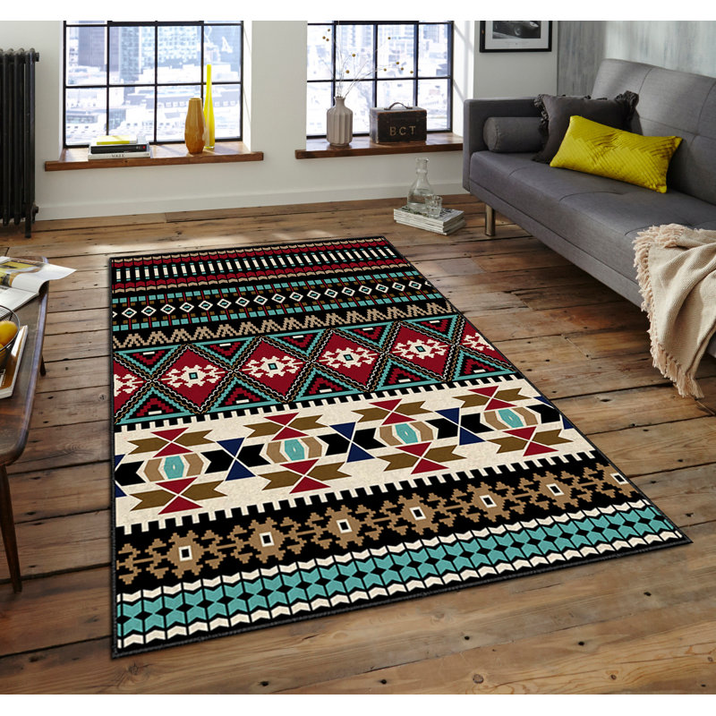 Luxurious Non-Slip Area Rug, 4.0 x 5.9 Feet, 100% Polyester, 740g/m² | Velvet Fabric with Digital Print | Easy-Clean Laminated Sponge Underside, Machine Washable | Perfect for Living Room, Bedroom & Home Decor