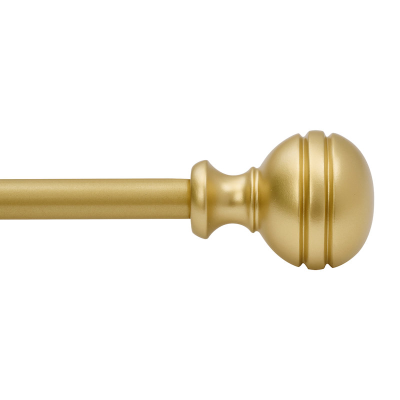 Tringle à rideaux réglable Gursharan, 28" - 48", Doré