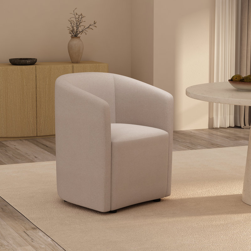 Fauteuil de salle à manger rembourré Hearth, Orge