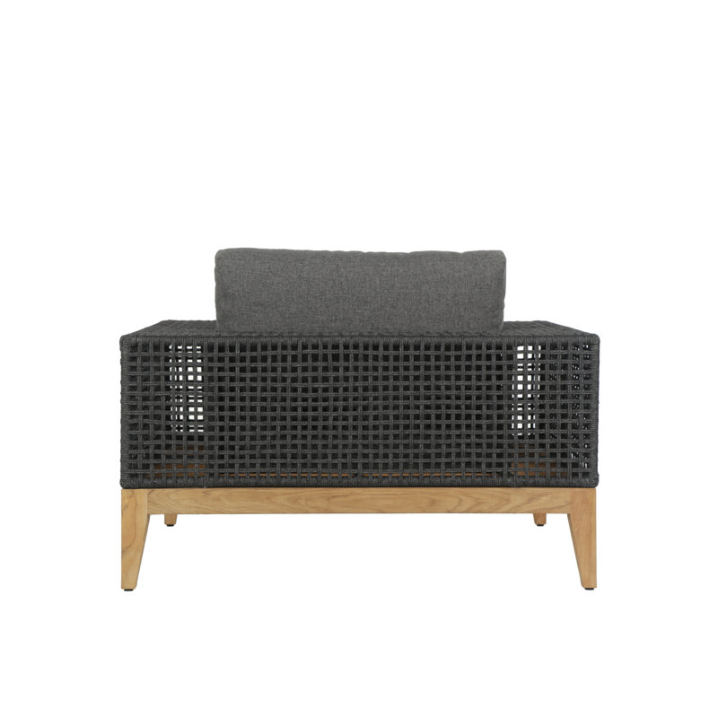 Salerno Outdoor Lounge Chair, Dark Gray