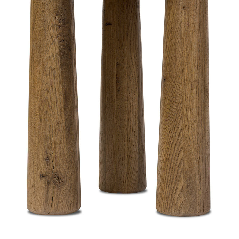 Cooper Solid Wood End Table, Drifted Oak