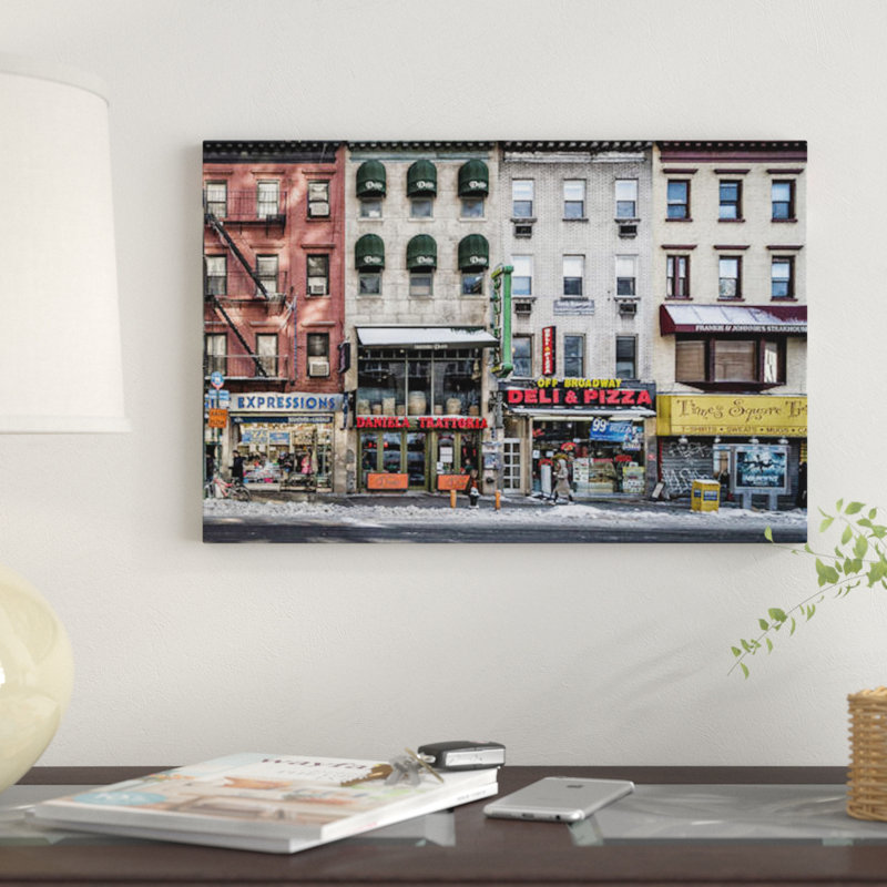 «A Cold Day In NY» par Peter Pfeiffer, impression sur toile tendue, H 8 po x l 12 po x P 0,75 po, Toile tendue, Pas de tapis