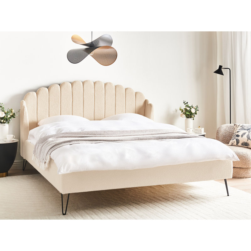 Bed Boucle Ambillou, Super King (6'), Beige
