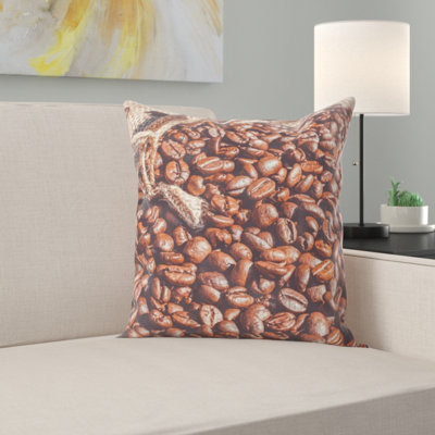 Coussin décoratif café