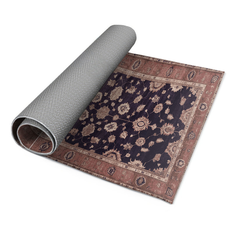 Tapis mauve intérieur et extérieur surteint, Rectangulaire 8 pi x 10 pi