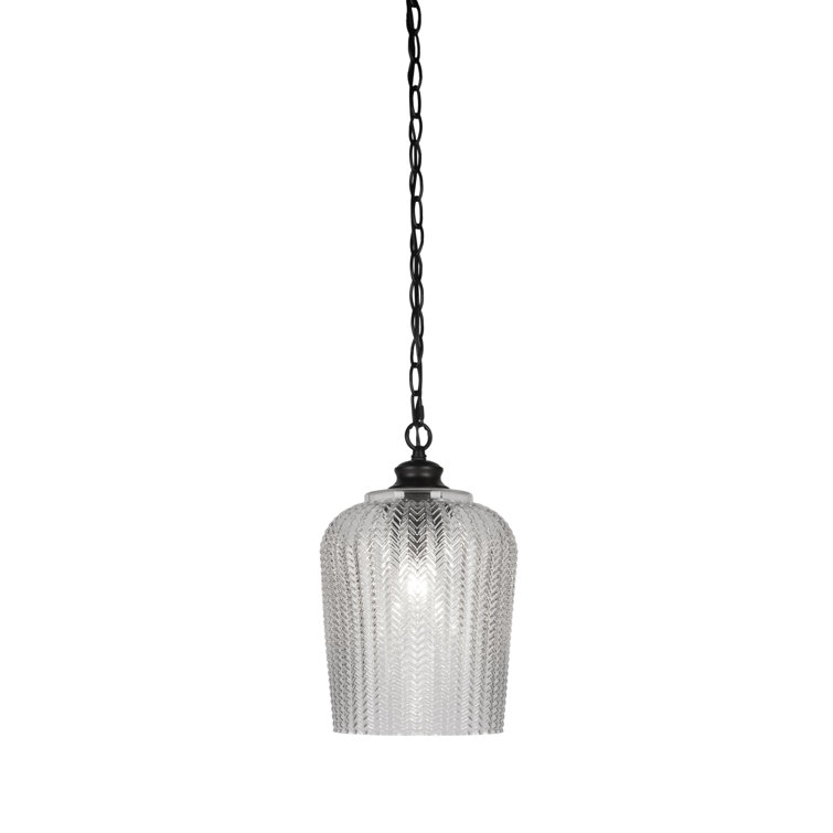 Senga Chain Hung Pendant With 9" Glass