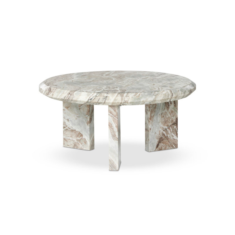 Dakota Marble Coffee Table, White