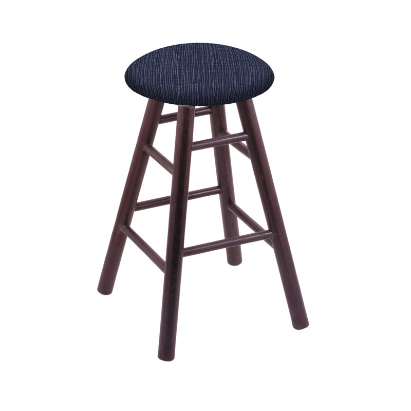 Swivel 24" Bar Stool, Dark Cherry Oak, Graph Anchor, Counter Stool (24" Seat Height)