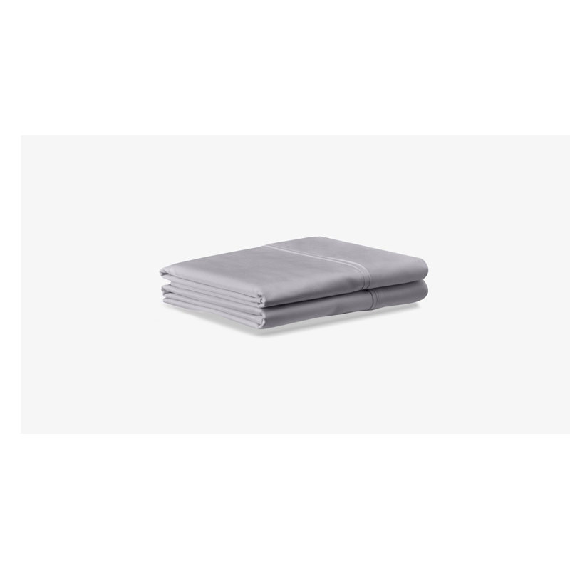 TEMPUR-Luxe Egyptain Cotton Pillowcase Set, Queen Pillowcase, Cool Gray