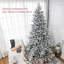 Arbre de Noël artificiel pin enneigé avec 616 branches de cèdre réalistes-706374785-706374787