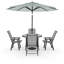 Elijiah 4 - Person Patio Dining Set with Round Table-1405872531-1405872530