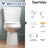 2-Piece 0.8/1.28 GPF Dual-Flush Elongated ADA Chair Height Toilet In White, Map 1000G, Soft-Close Seat