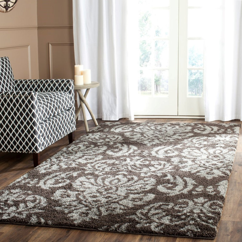 Schoch Shag Performance Floral Rug, Rectangle 8' x 10'