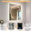 Debroh Wall LED Bathroom Mirror Backlit-1086153921