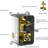 12 Inch Square Matte Black Shower - Wall Mounted With Adjustable Slide, Valve, And Dual Head System Bar, Rainfall Shower, Handheld Spray