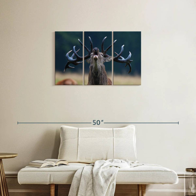 Deer Scream, 20" H x 33" W
