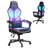 Monike LED Gaming Chair with Adjustable Lumbar, Ergonomic Office Chairs, Swiveling  Faux Leather Chair-1882332145