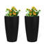 Hauts pots à fleurs en faux pots d'intérieur avec moniteur de niveau d'eau et arrosage automatique-1429523311-1429523309