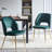 17.71'' H Velvet Upholstered Side Chair-692665369