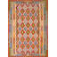 Tapis oriental multicolore Kilim 6 x 8