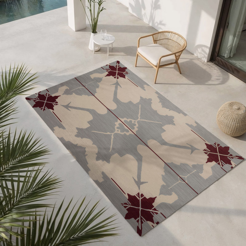 Tapis intérieur et extérieur Grid Reverie, Rectangulaire 3 pi x 5 pi