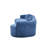 Compression Modern Curved Sofas, Blue Chenille Modular Sectional for Home