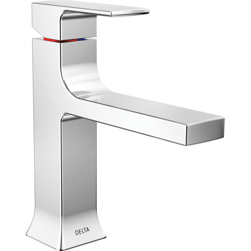 Velum Single Hole Bathroom Faucet with Drain Assembly, Single Handle Bathroom Sink Faucet, Chrome