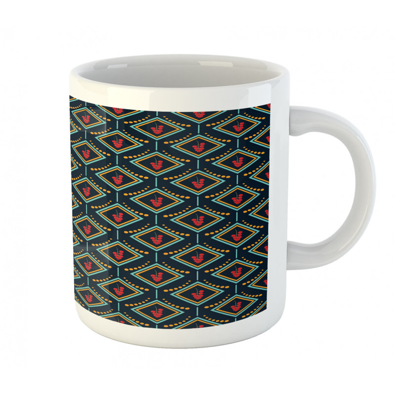 Grande tasse à café redcurrant baies