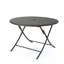 Foldable Round Wicker Dining Table for Outdoor Hosting