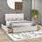 Upholstered Platform Bed with Headboard and 4 Drawers-527696043