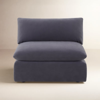 Annabella 80.9" Upholstered Armless Chair