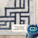 Kampen Abstract Modern Glam Blue Area Rug