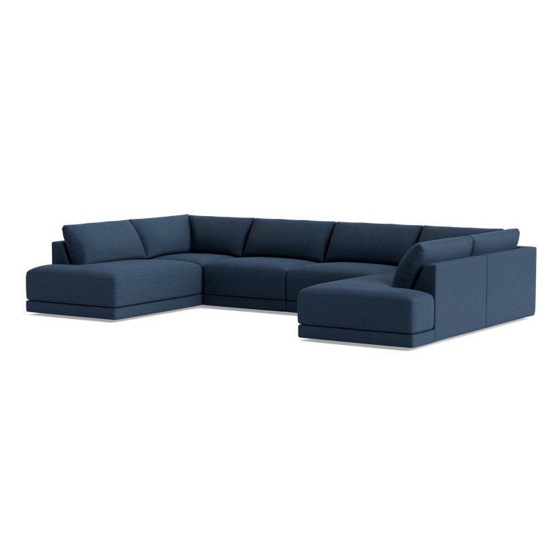 Eva Sectional, Performance Weave - Navy