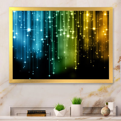 «Glowing Lights Matrix Art», reproduction sur toile