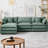 CloudHaven 102" L-Shaped Modular Sectional Sofa with Movable Ottoman, 3-Seater Cloud Couch with Chenille Fabric & High-Resiliency Foam, DIY Combination, Easy Assembly Required-588357143
