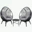 Ensemble de 3 fauteuils en faux osier Beth-107545443-107545444