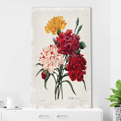 Bouquet botanique avec œillets par - Peinture