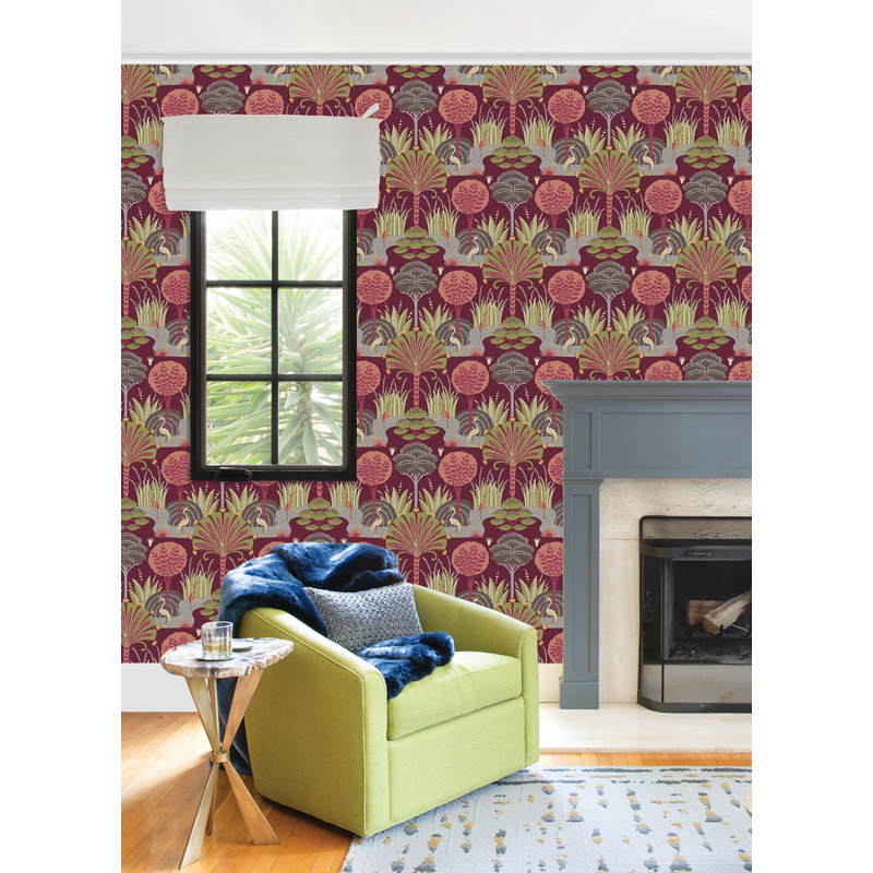 Papier peint Mandeville Tropical Paradise, Rose