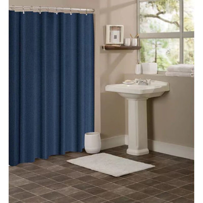 Anghard Solid Color Single Shower Curtain