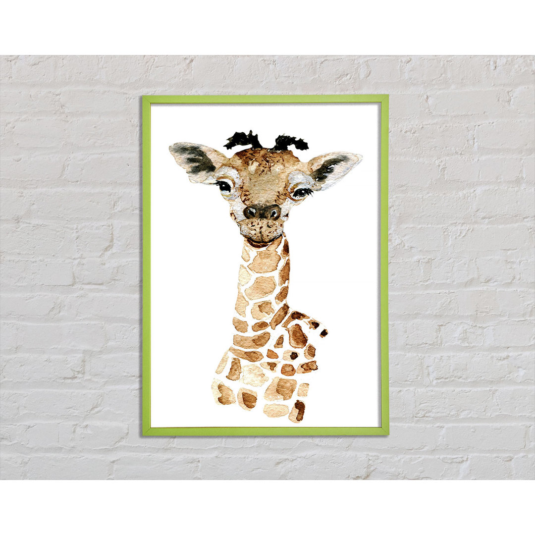 Bradrick Giraffe Beauty - Einzelner Bilderrahmen Kunstdrucke