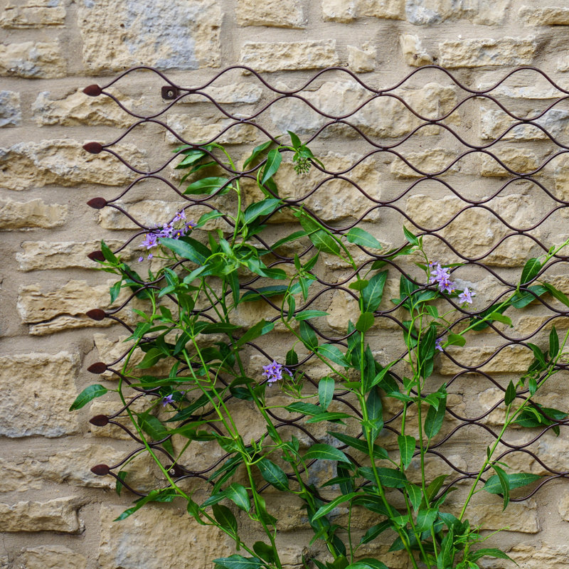 Outdoor Honeycomb Trellis Bronze H100cm W78cm, Bronze