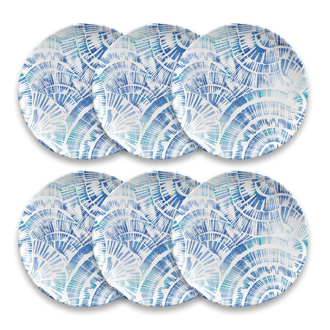 Bostin 8.5'' Melamine Salad/Dessert Plate (Set of 6) Dakota Fields