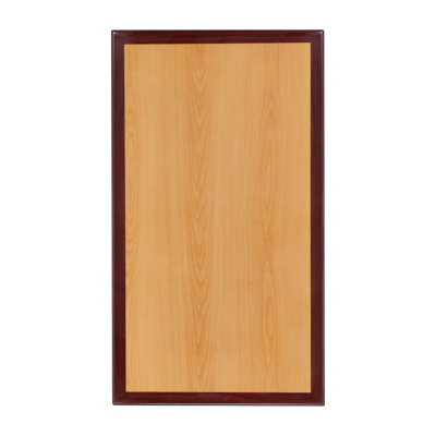 Bavaria 24" x 30" 2-Tone High-Gloss Resin Table Top with 2" Thick Drop-Lip